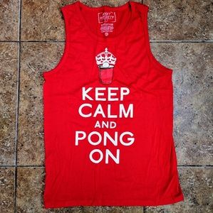 Riot Society Keep Calm Beer Pong Bro Tank